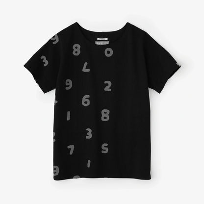 C/CM(R) カノコニット 型ぬきTシャツ／SO-SU-U 上下（しょうか）と余白（よはく） ブラック