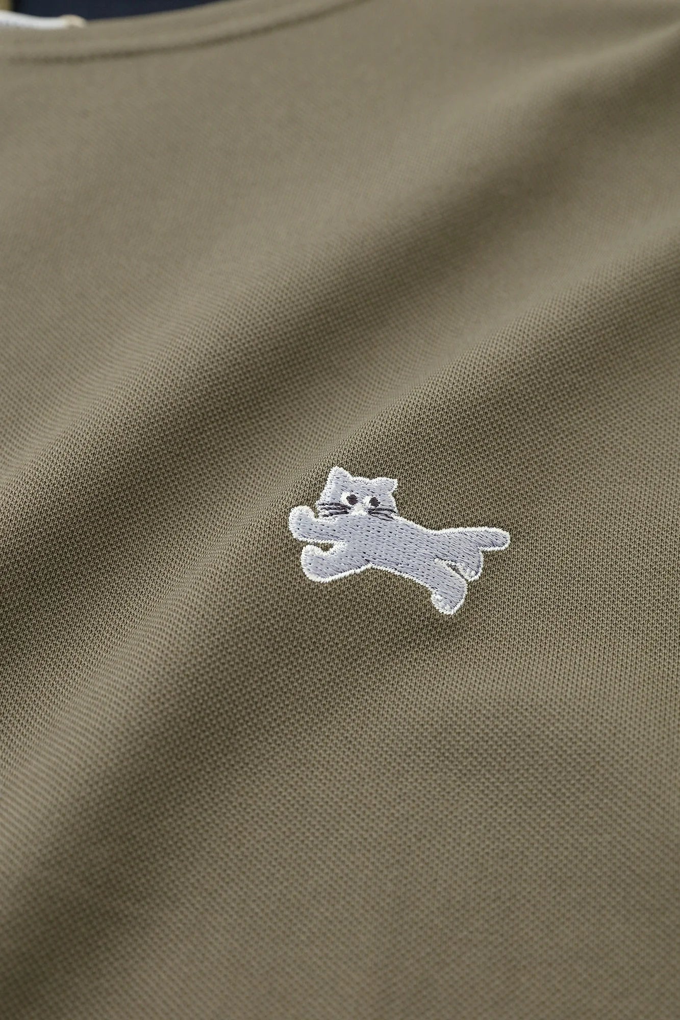 C/CM(R) カノコニット 型ぬきTシャツ／ローアンバー×ネイビー