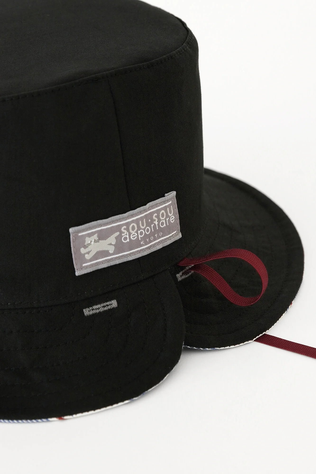 サテンストライプ リバーシブル BIKE HAT／すいぎょく 紺青（こんじょう）