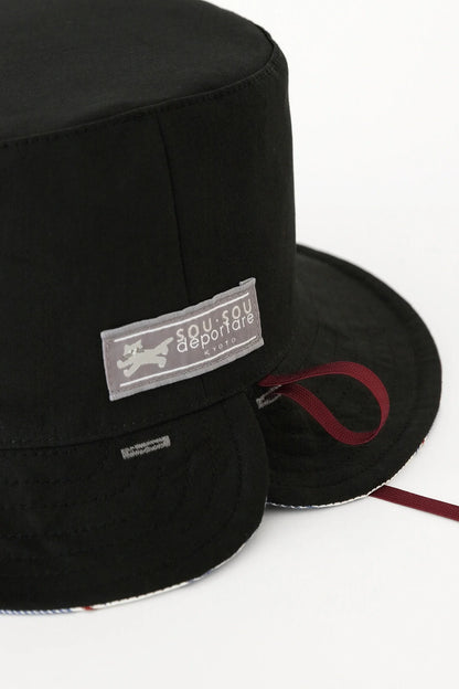 サテンストライプ リバーシブル BIKE HAT／すいぎょく 紺青（こんじょう）