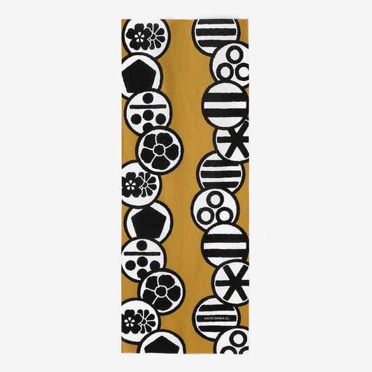 伊勢木綿 textile手ぬぐい85cm／きごう紋▲