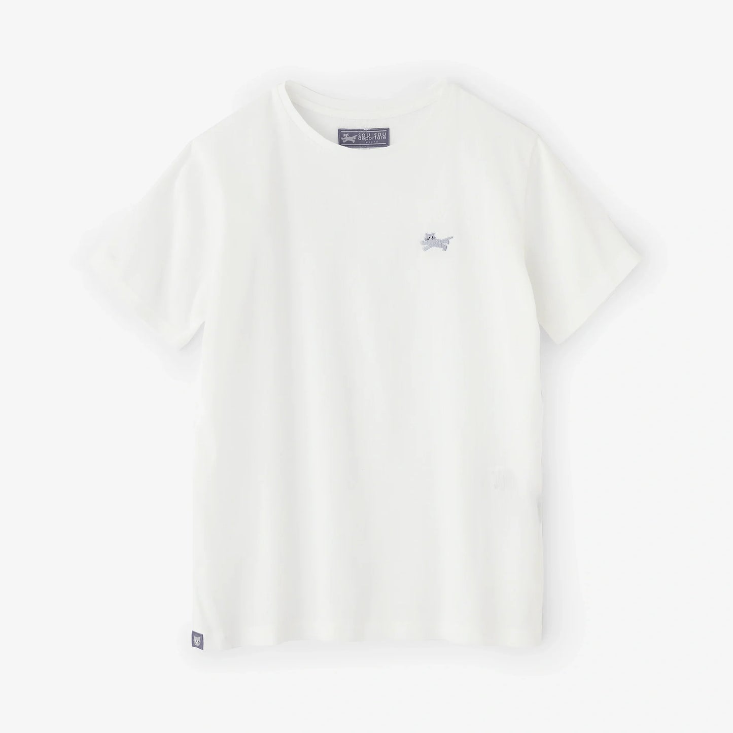 高島縮 40/40 半袖Tシャツ／ホワイト