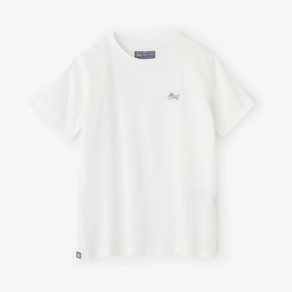高島縮 40/40 半袖Tシャツ／ホワイト