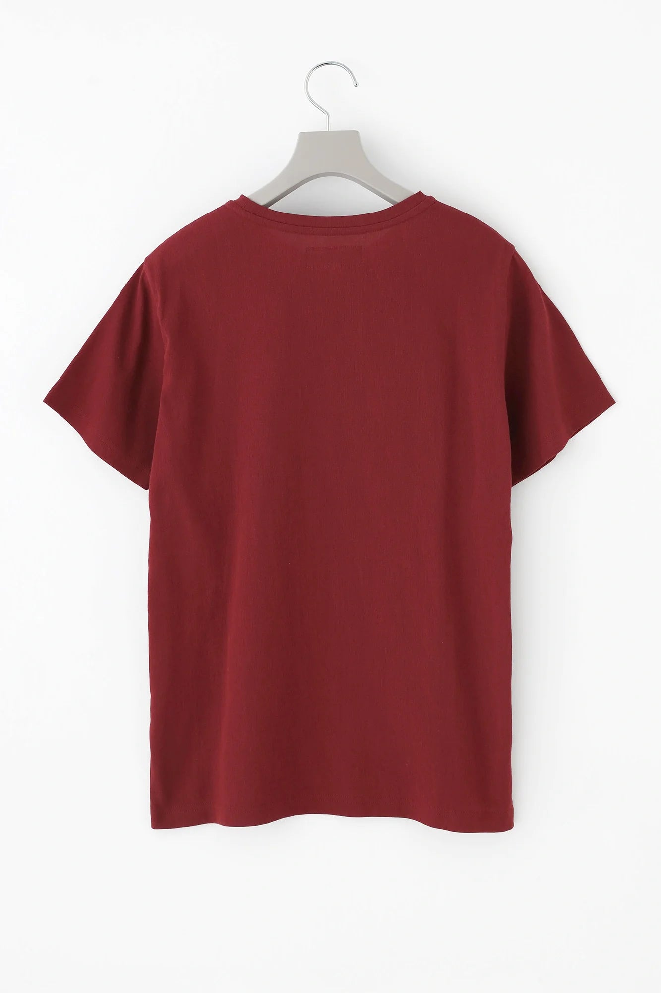 高島縮 40/40 半袖Tシャツ／レッド