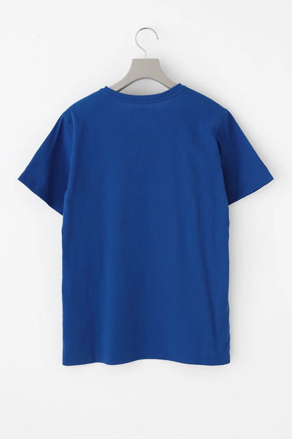 高島縮 40/40 半袖Tシャツ／ブルー