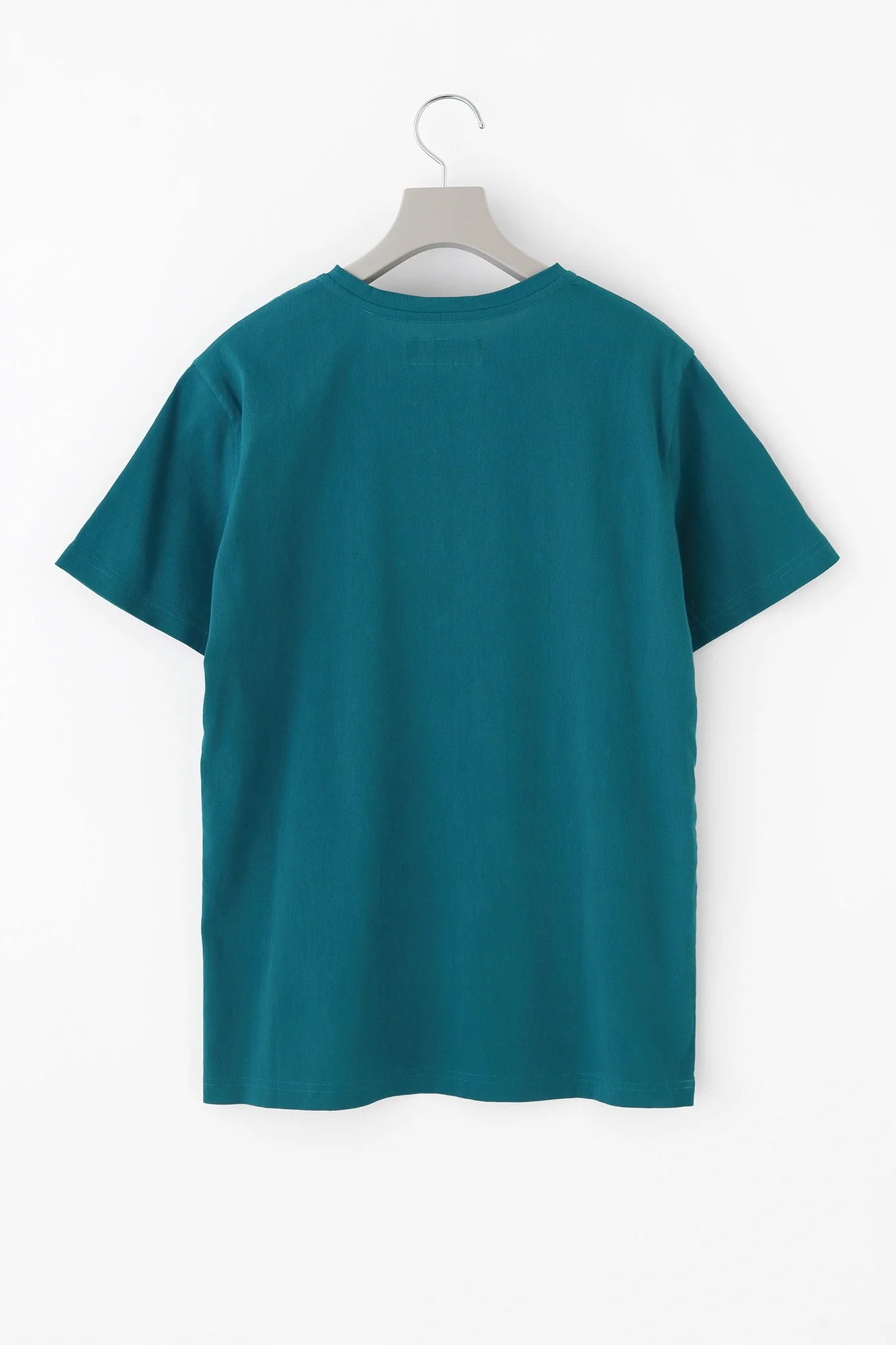 高島縮 40/40 半袖Tシャツ／グリーン