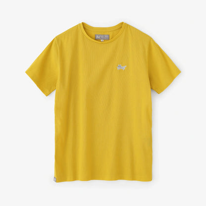 高島縮 40/40 半袖Tシャツ／イエロー