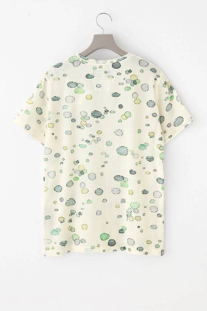 高島縮 40/40 半袖Tシャツ／炭酸水（たんさんすい）