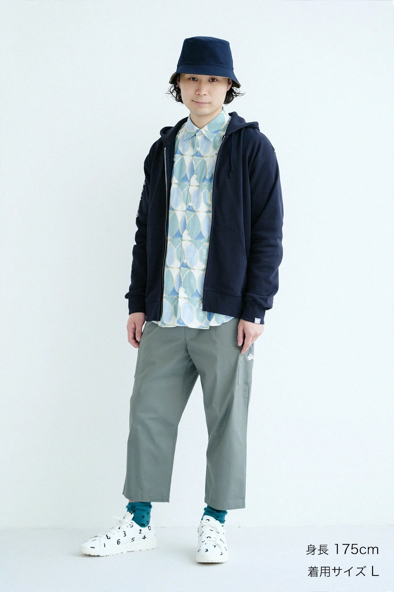 デポルターレ ZIP UP スウェットパーカー[9.7]／ダークネイビー