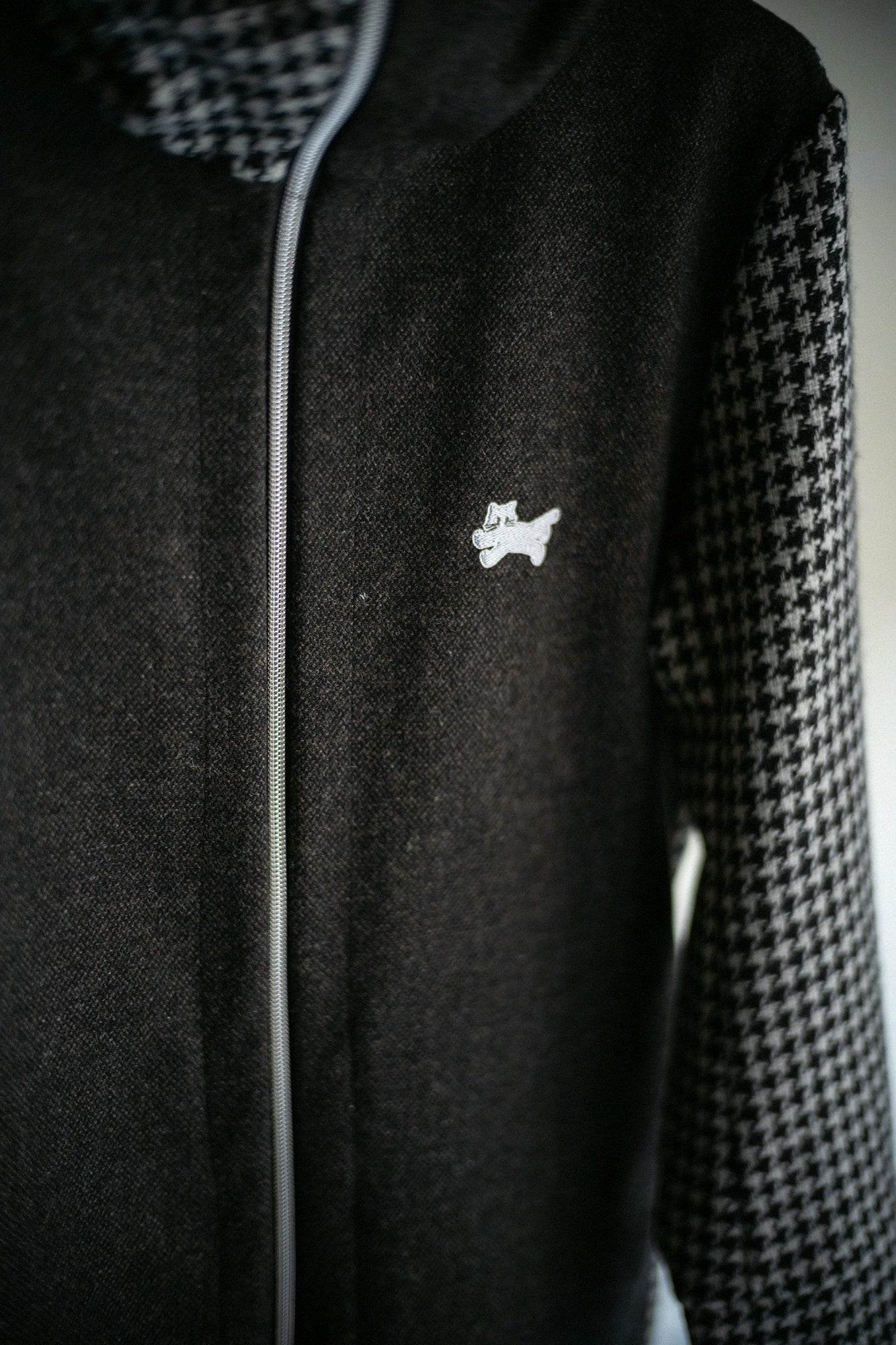 CBNウール ZIP UP フードジャケット／ダークブラウン