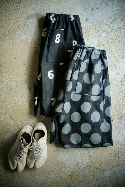 ストレッチデニム BIKEショーツ／インディゴ×KPD