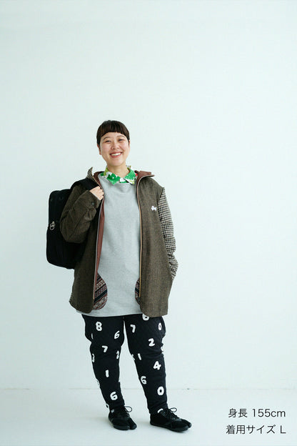 CBNウール ZIP UP フードジャケット／ローアンバー