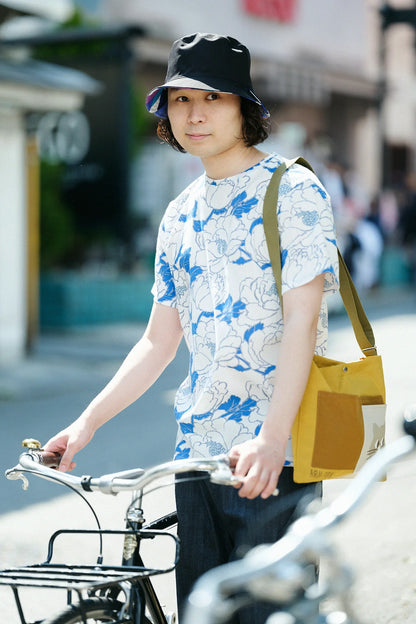 ストレッチツイル リバーシブル BIKE HAT／たがいちがい▲