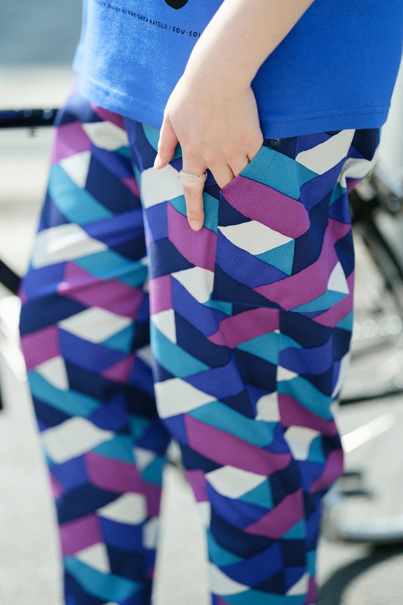 ストレッチツイル BIKEジョードプル／たがいちがい▲