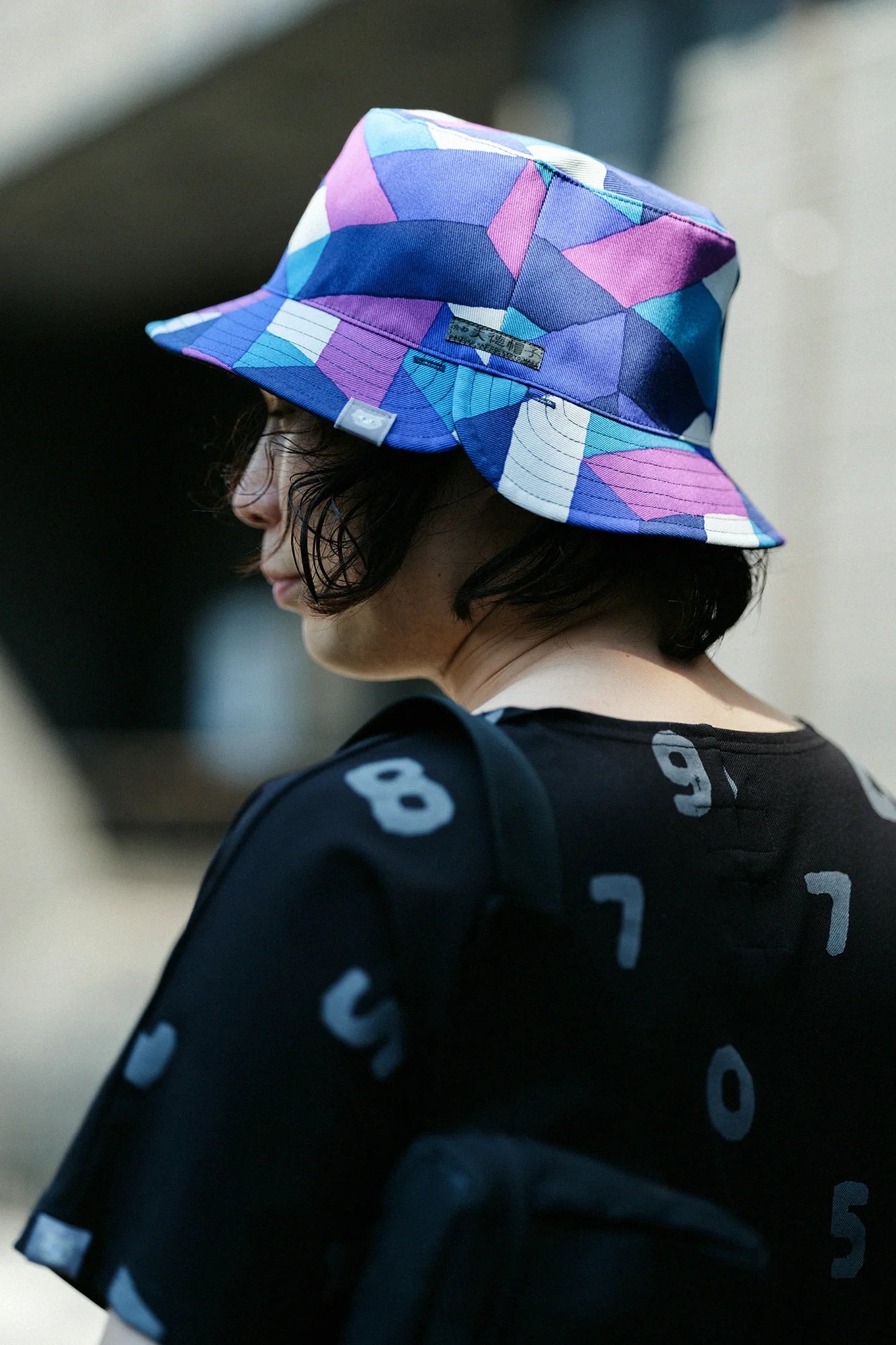 ストレッチツイル リバーシブル BIKE HAT／たがいちがい▲