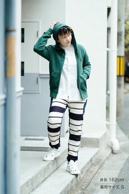 SO-SU-U デポルターレ ZIP UP スウェットパーカー[9.7]／アイビーグリーン