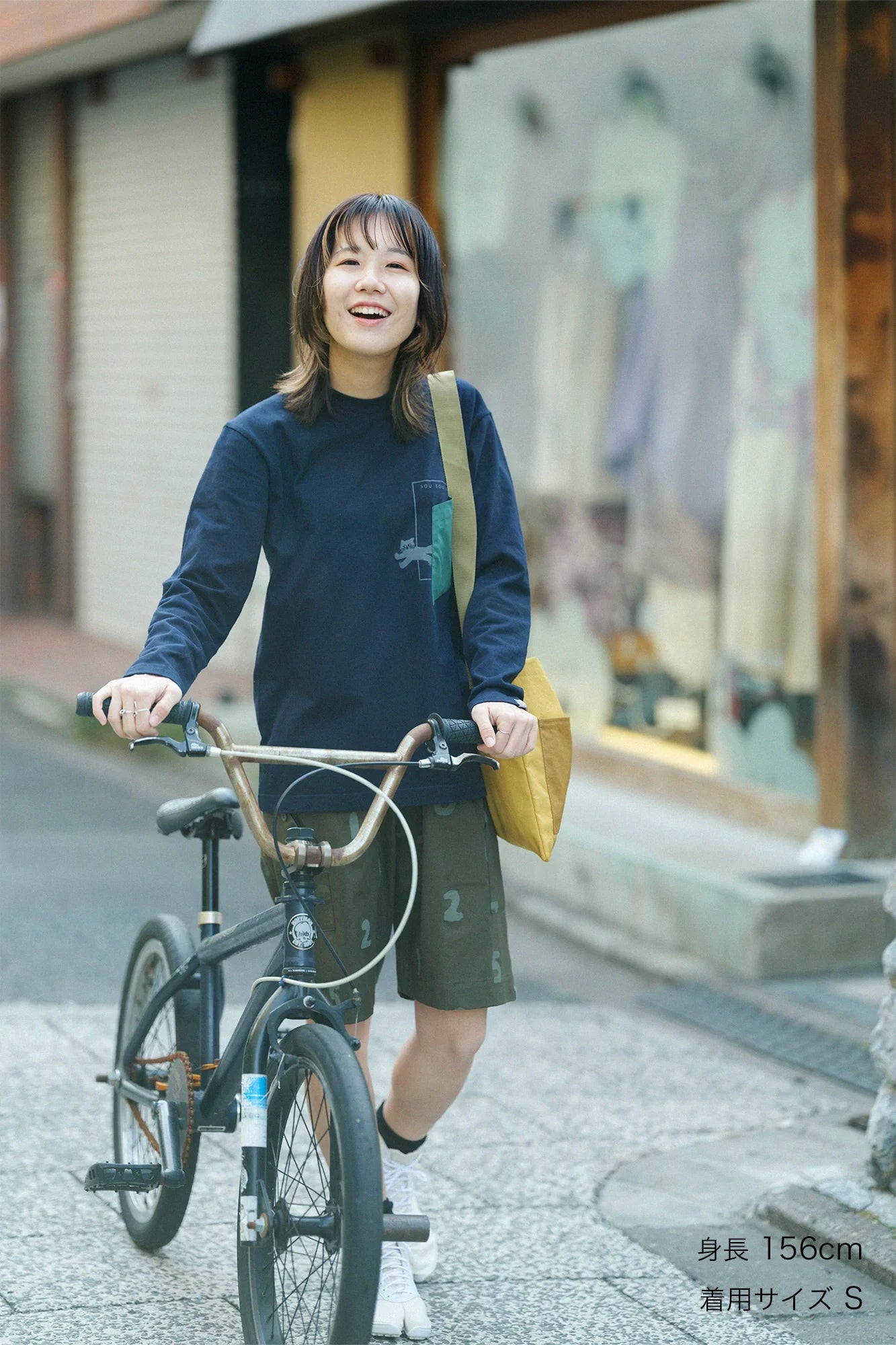 クレンゼ(R)ツイル BIKEショーツ／SO-SU-U オリーブグリーン