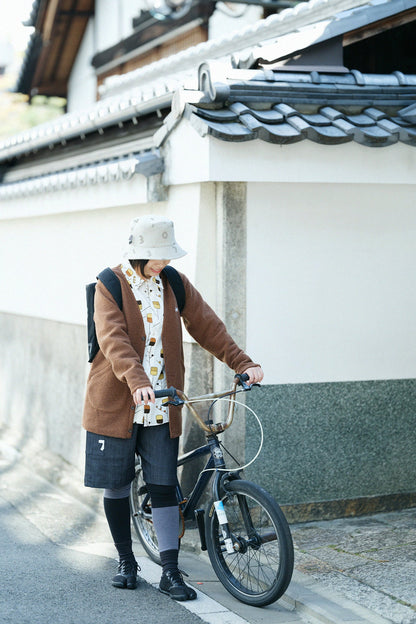 ストレッチデニム BIKEショーツ／インディゴ×SO-SU-U