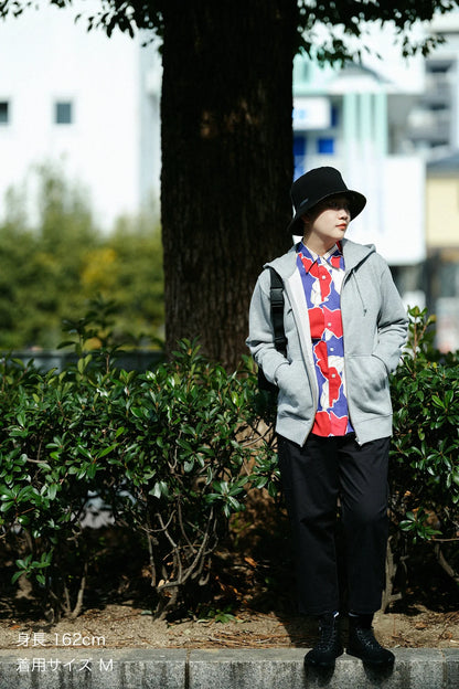 デポルターレ ZIP UP スウェットパーカー[9.7]／ヘザーグレー