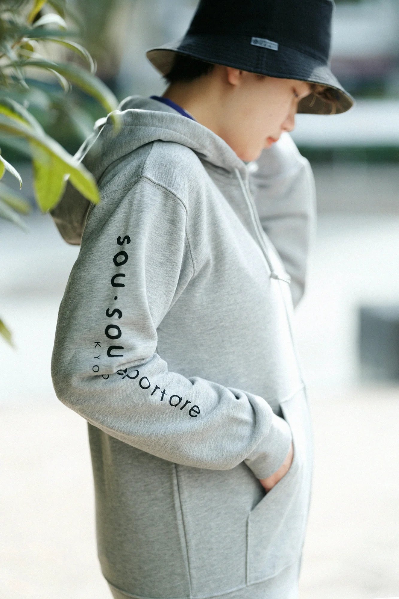 デポルターレ ZIP UP スウェットパーカー[9.7]／ヘザーグレー