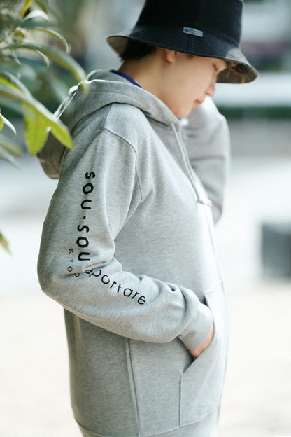 デポルターレ ZIP UP スウェットパーカー[9.7]／ヘザーグレー