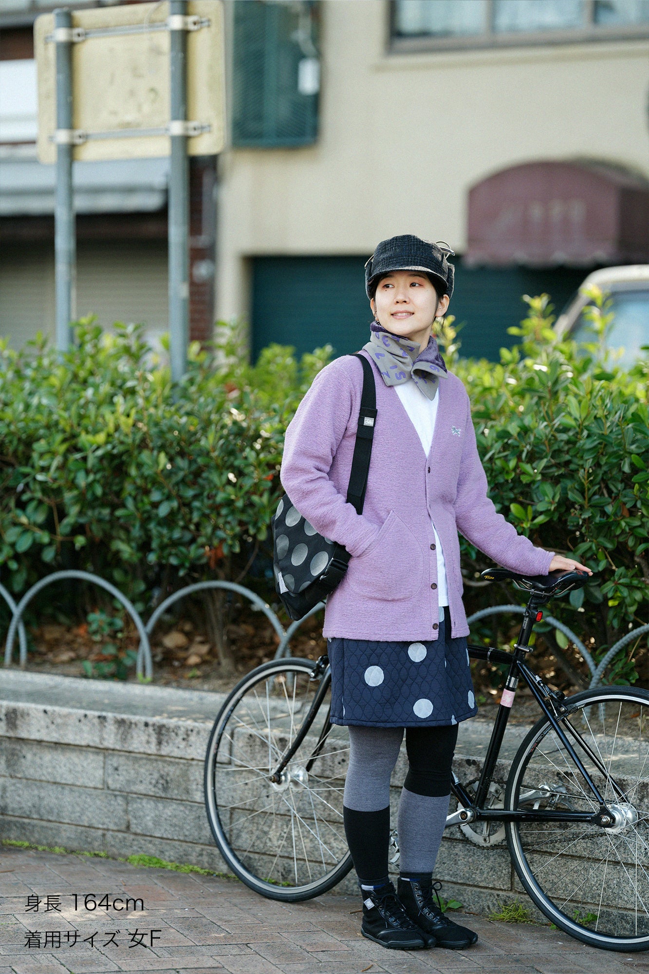 キルティングジャカール BIKEキュロット／すいぎょくマーラ ダークネイビー