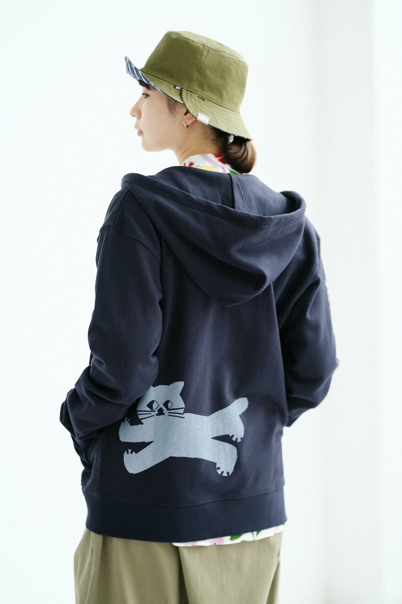 デポルターレ ZIP UP スウェットパーカー[9.7]／ダークネイビー