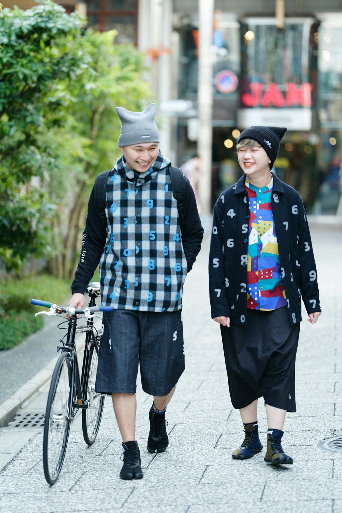 ストレッチデニム BIKEショーツ／インディゴ×SO-SU-U