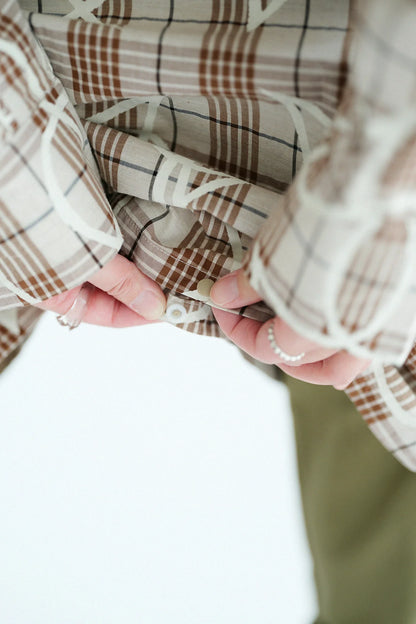 メランジチェック H.N.BIKEワンピース／しあわせ