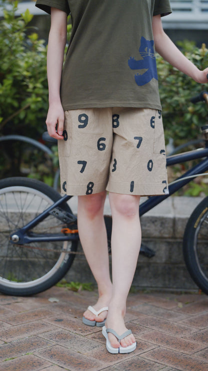 ストレッチデニム BIKEショーツ／インディゴ×KPD