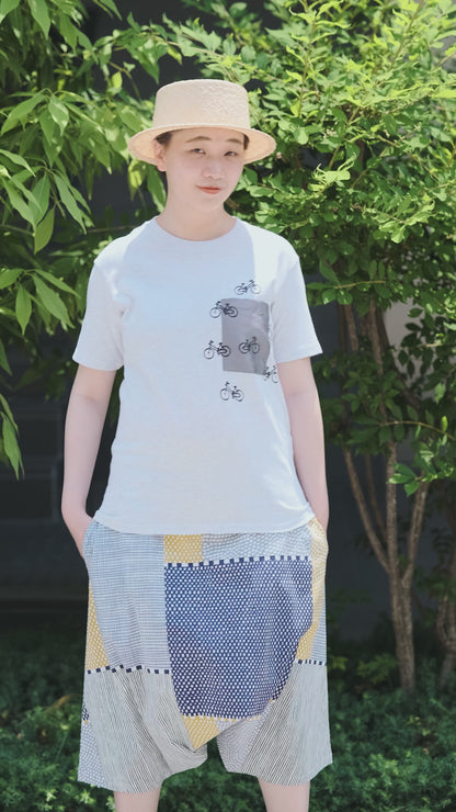 半袖 ポケットTシャツ[5.0]／アーミーグリーン×SO-SU-U昆（こん）