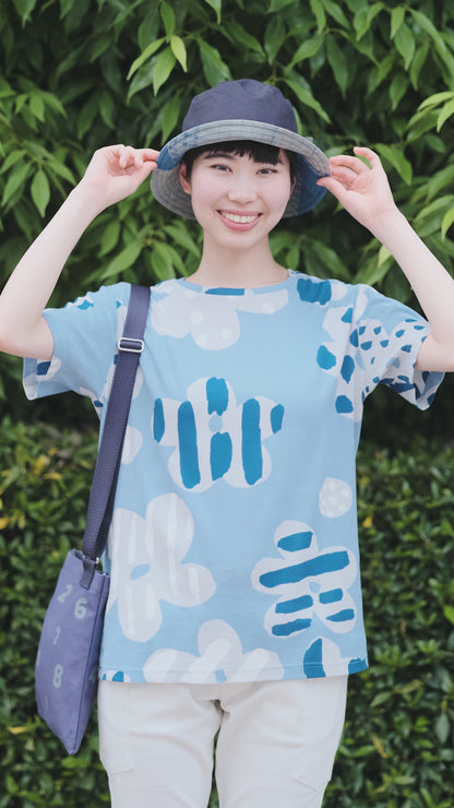 高島縮 40/40 半袖Tシャツ／とことこ